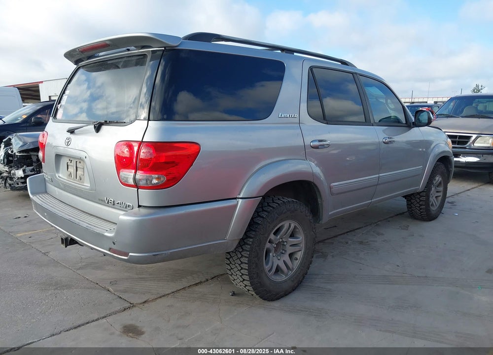 2007 TOYOTA SEQUOIA LIMITED V8 VIN: 5TDBT48A77S286733