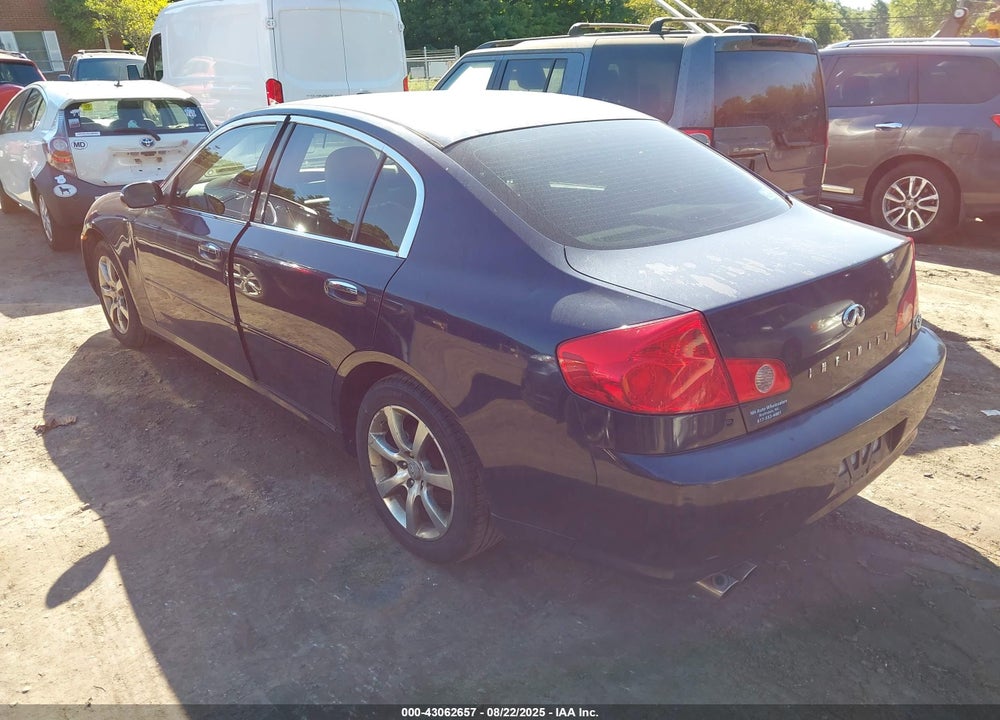 2005 INFINITI G35X VIN: JNKCV51F75M308909