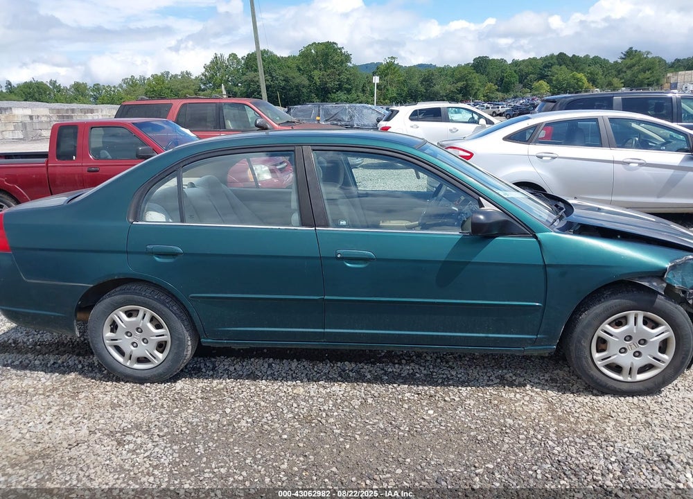 2002 HONDA CIVIC LX VIN: 1HGES16552L063333