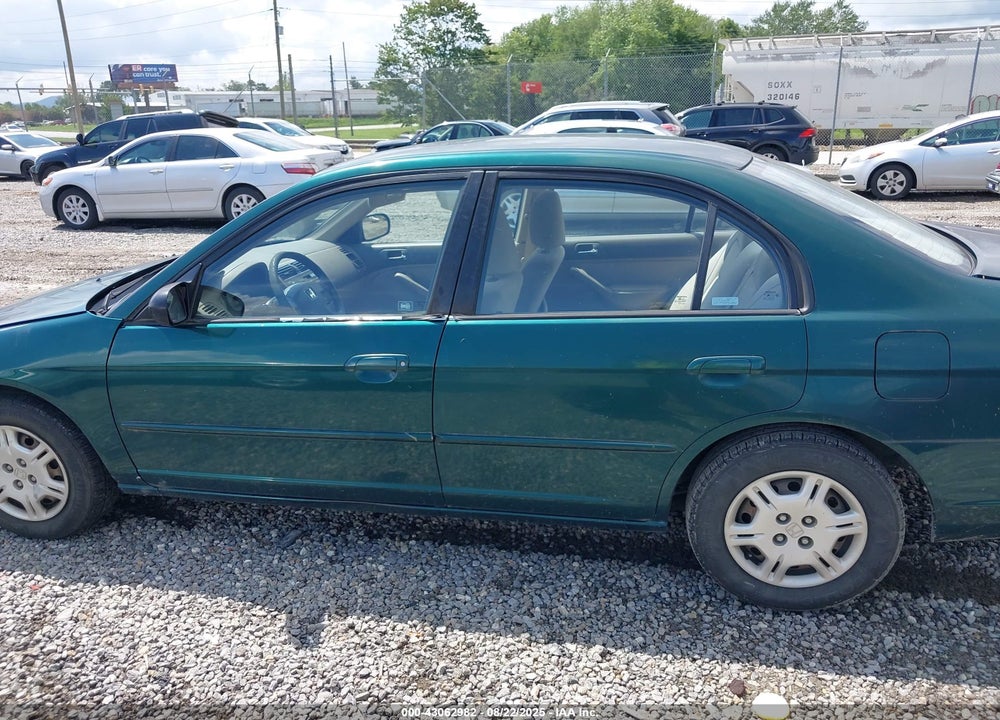 2002 HONDA CIVIC LX VIN: 1HGES16552L063333