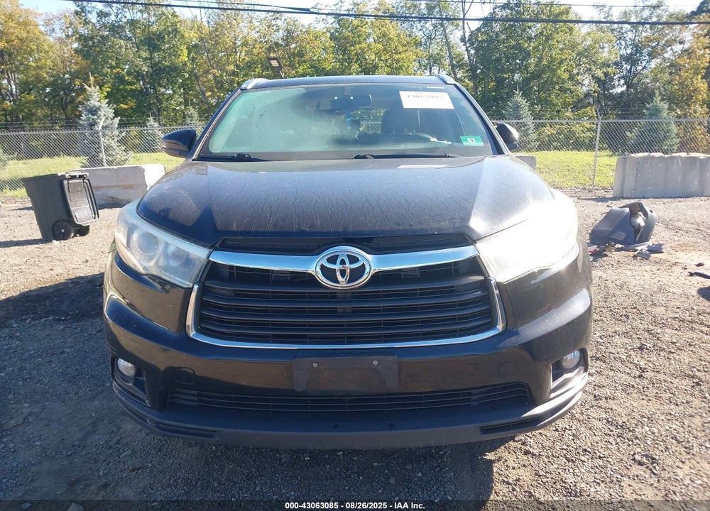 2016 TOYOTA HIGHLANDER XLE V6 VIN: 5TDJKRFH9GS316522