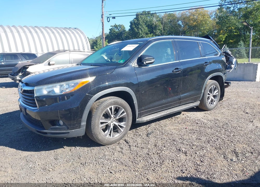 2016 TOYOTA HIGHLANDER XLE V6 VIN: 5TDJKRFH9GS316522