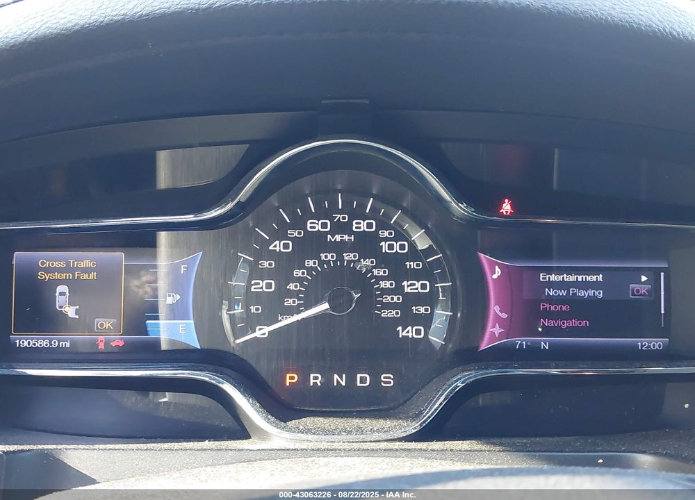2013 LINCOLN MKS VIN: 1LNHL9EKXDG603040