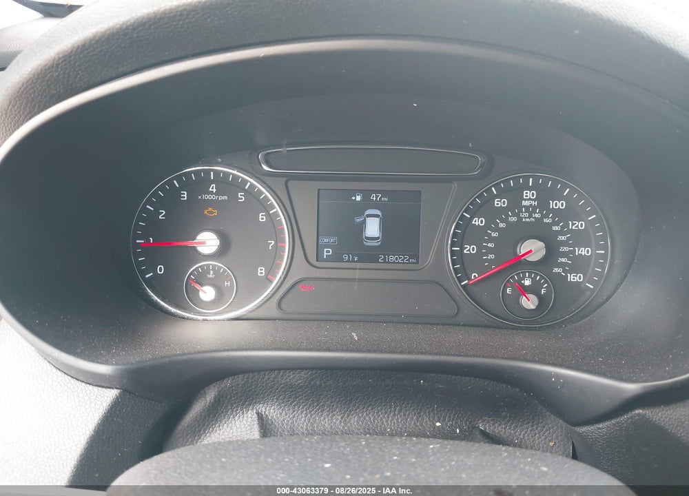 2019 KIA SORENTO 2.4L L VIN: 5XYPG4A33KG586233