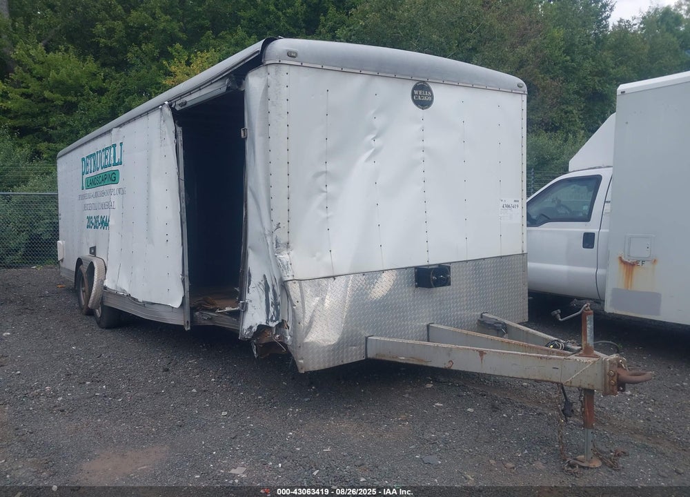 2010 WELLS CARGO 24\' ENCLOSED TRAILER VIN: 1WC200L27A8016489
