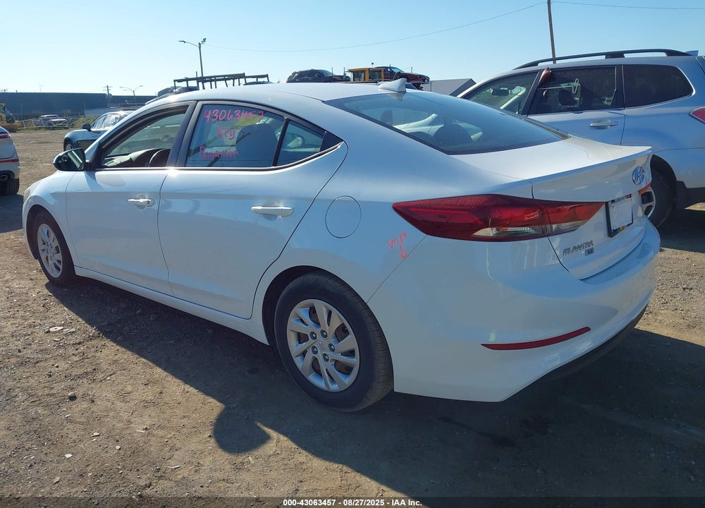 2017 HYUNDAI ELANTRA VIN: 5NPD74LF9HH120513