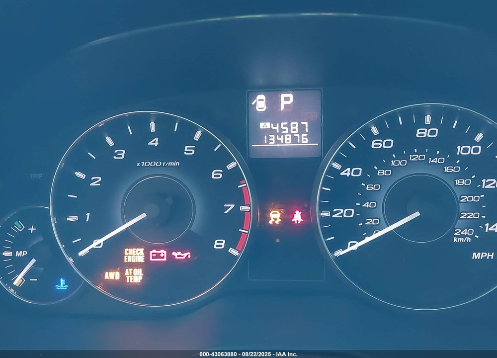 2012 SUBARU LEGACY VIN: 4S3BMBK63C3019994