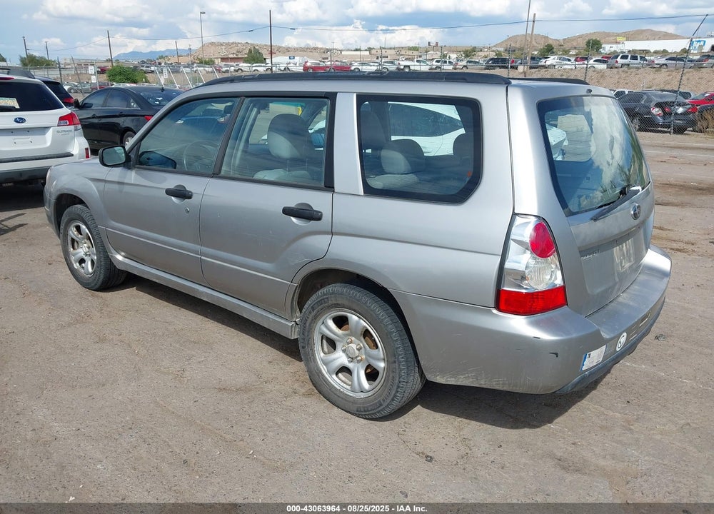 2007 SUBARU FORESTER 2.5X VIN: JF1SG63647G711733