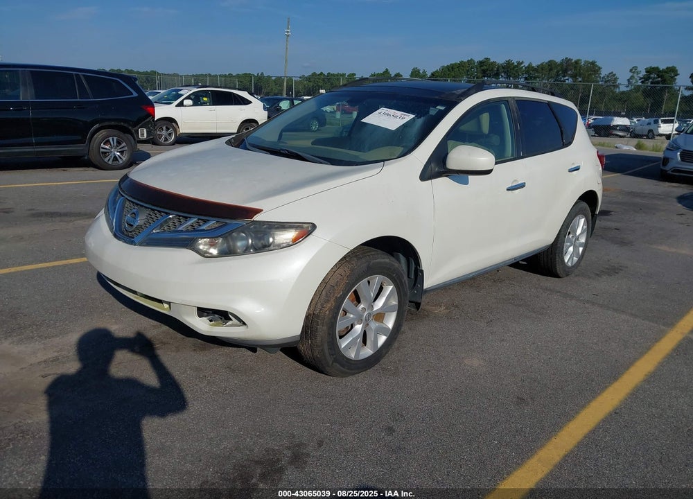 2012 NISSAN MURANO VIN: JN8AZ1MU0CW108573