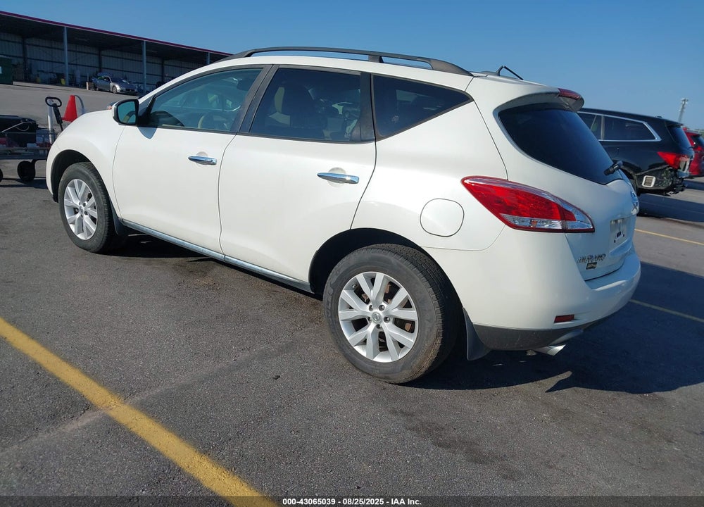 2012 NISSAN MURANO VIN: JN8AZ1MU0CW108573