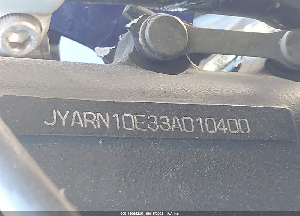 2003 YAMAHA YZFR1 VIN: JYARN10E33A010400