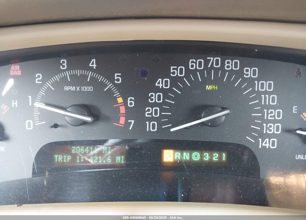 2001 BUICK PARK AVENUE VIN: 1G4CW54K714218317