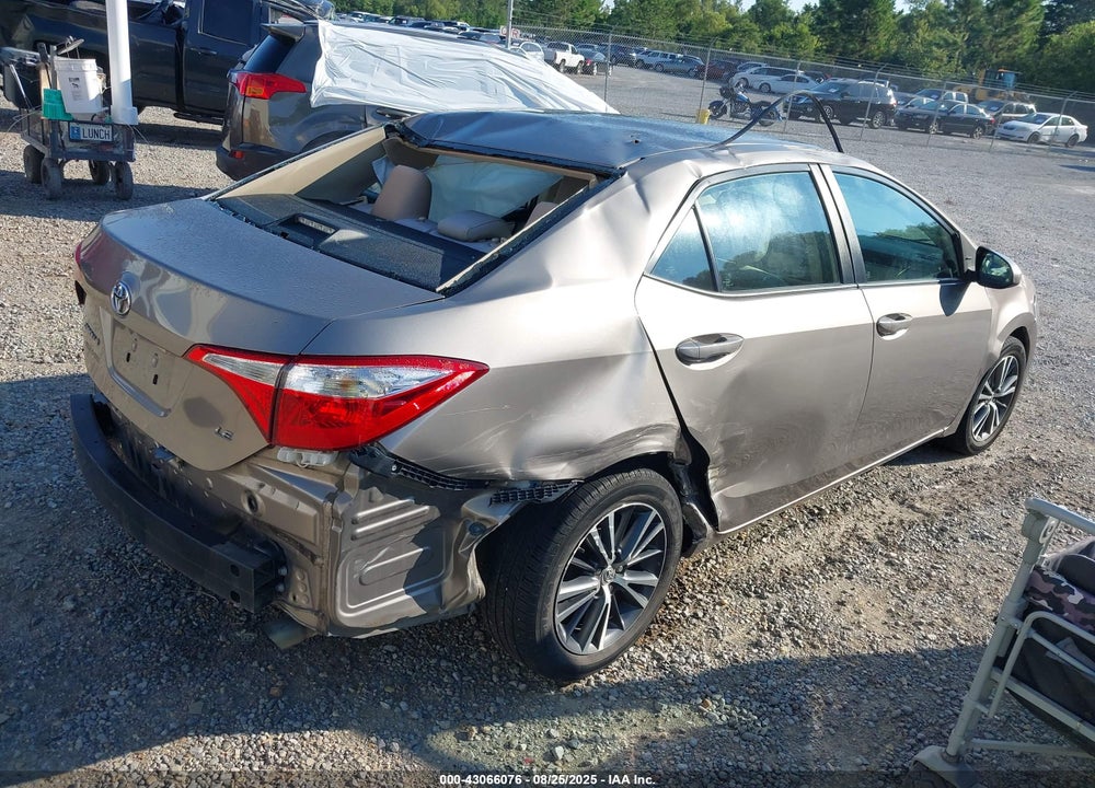 2016 TOYOTA COROLLA LE PLUS VIN: 5YFBURHE4GP368473