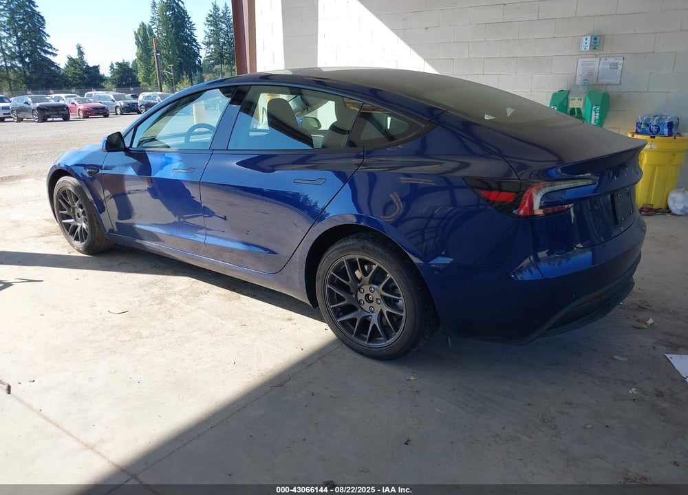 2025 TESLA MODEL 3 VIN: 5YJ3E1EB8SF928755