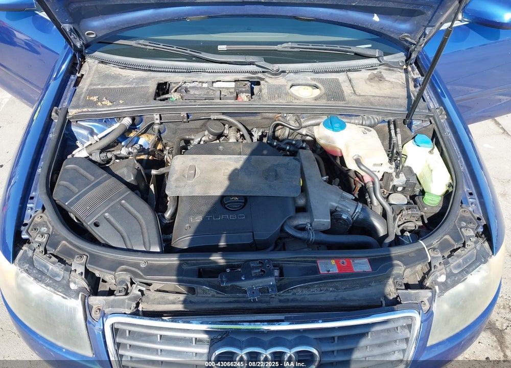 2004 AUDI A4 1.8T VIN: WAUAC48H94K011597