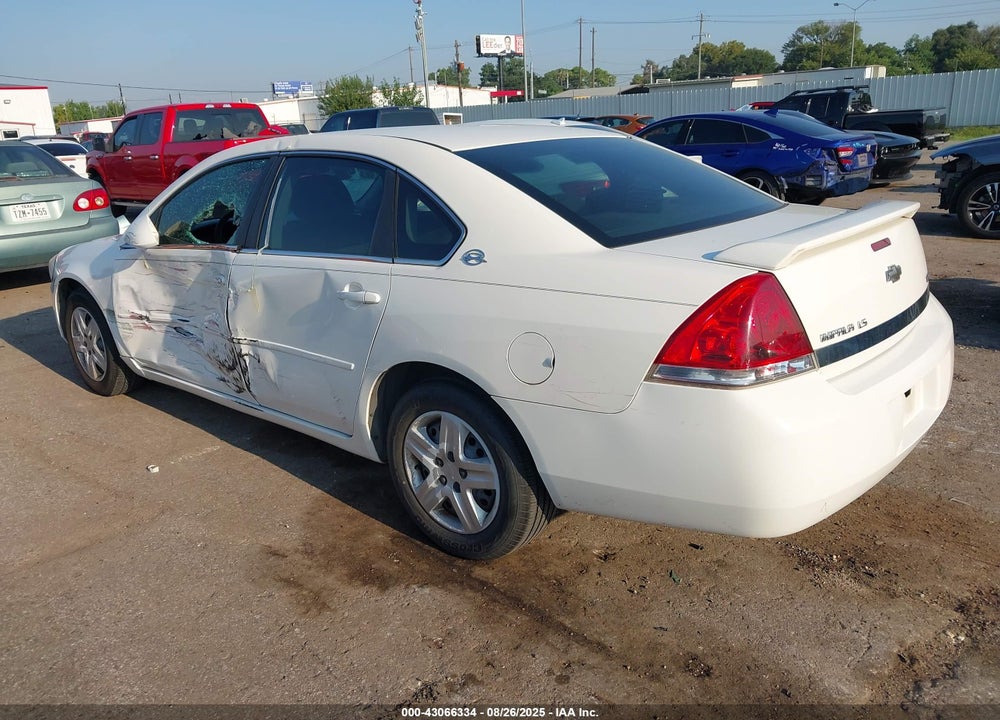 2008 CHEVROLET IMPALA LS VIN: 2G1WB58K381205120