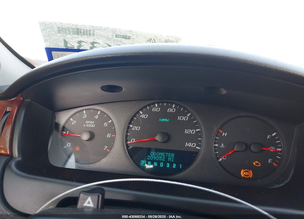 2008 CHEVROLET IMPALA LS VIN: 2G1WB58K381205120