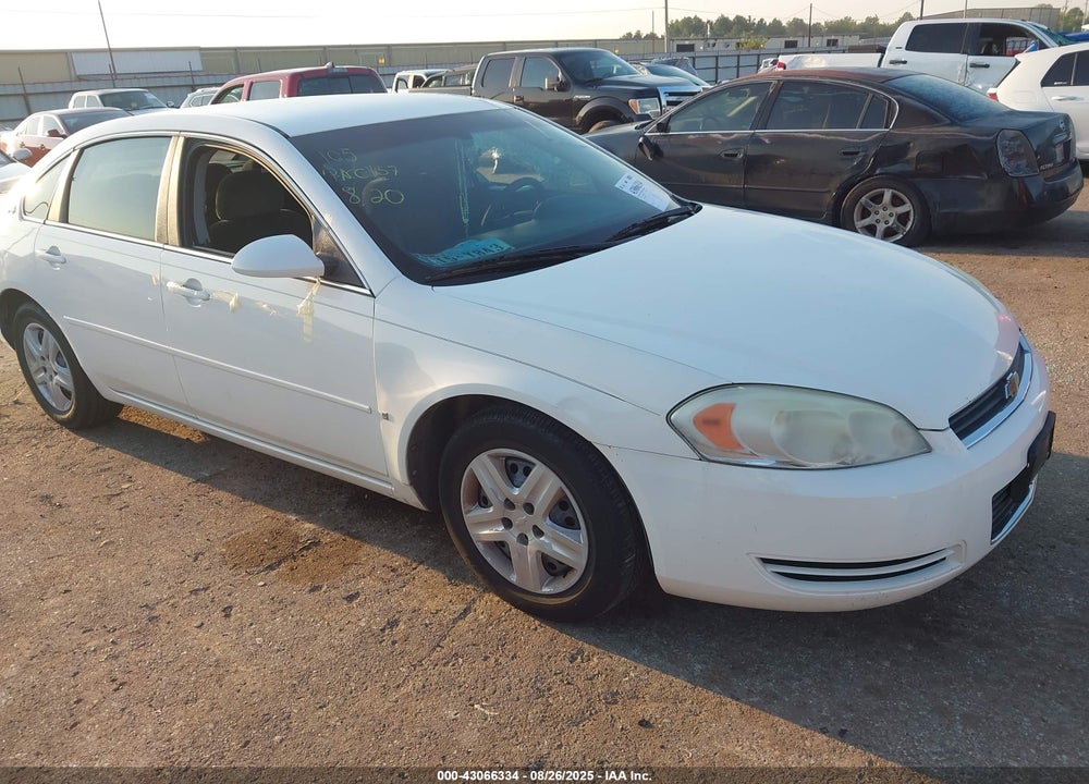 2008 CHEVROLET IMPALA LS VIN: 2G1WB58K381205120