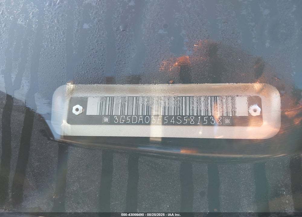 2004 BUICK RENDEZVOUS CX VIN: 3G5DA03E54S581538