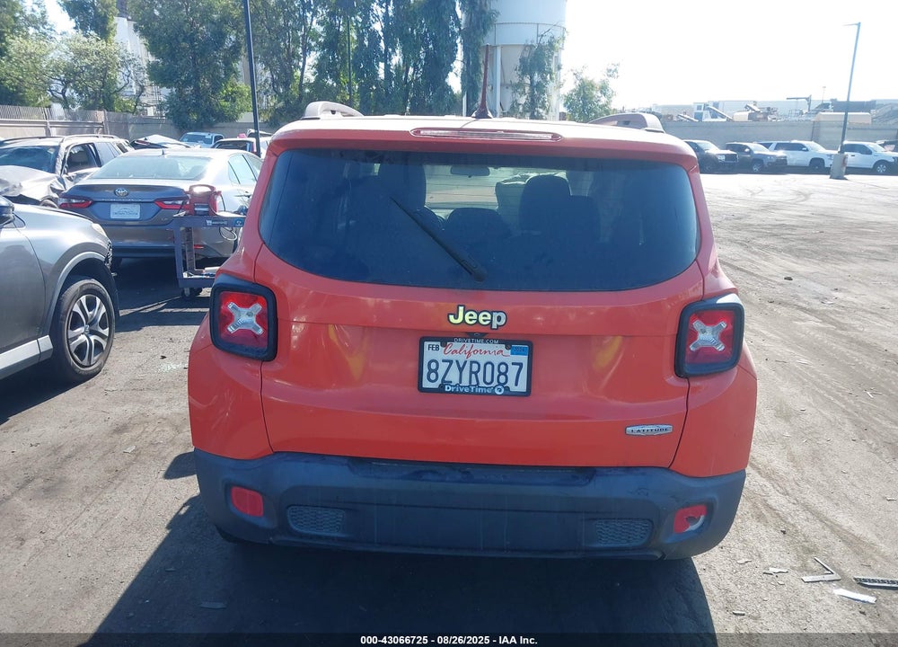 2015 JEEP RENEGADE LATITUDE VIN: ZACCJABT5FPC18204
