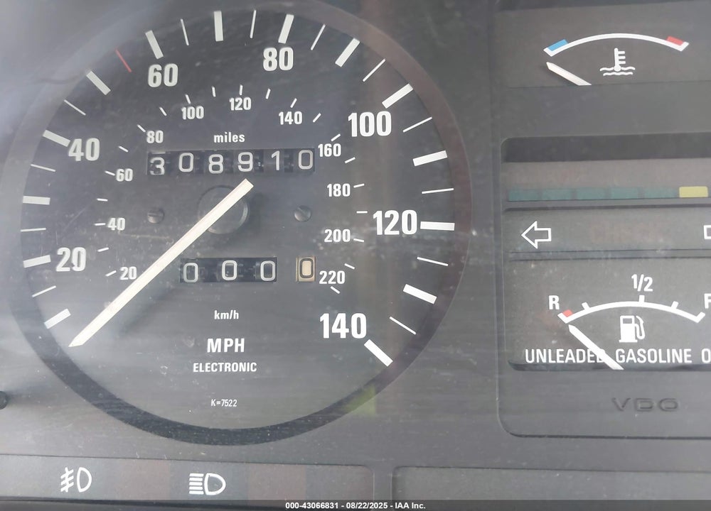 1988 BMW 528 E AUTOMATIC VIN: WBADK8302J9889299