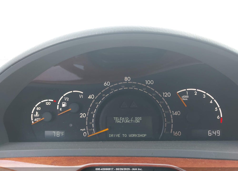 2006 MERCEDES-BENZ S 430 VIN: WDBNG70JX6A463140