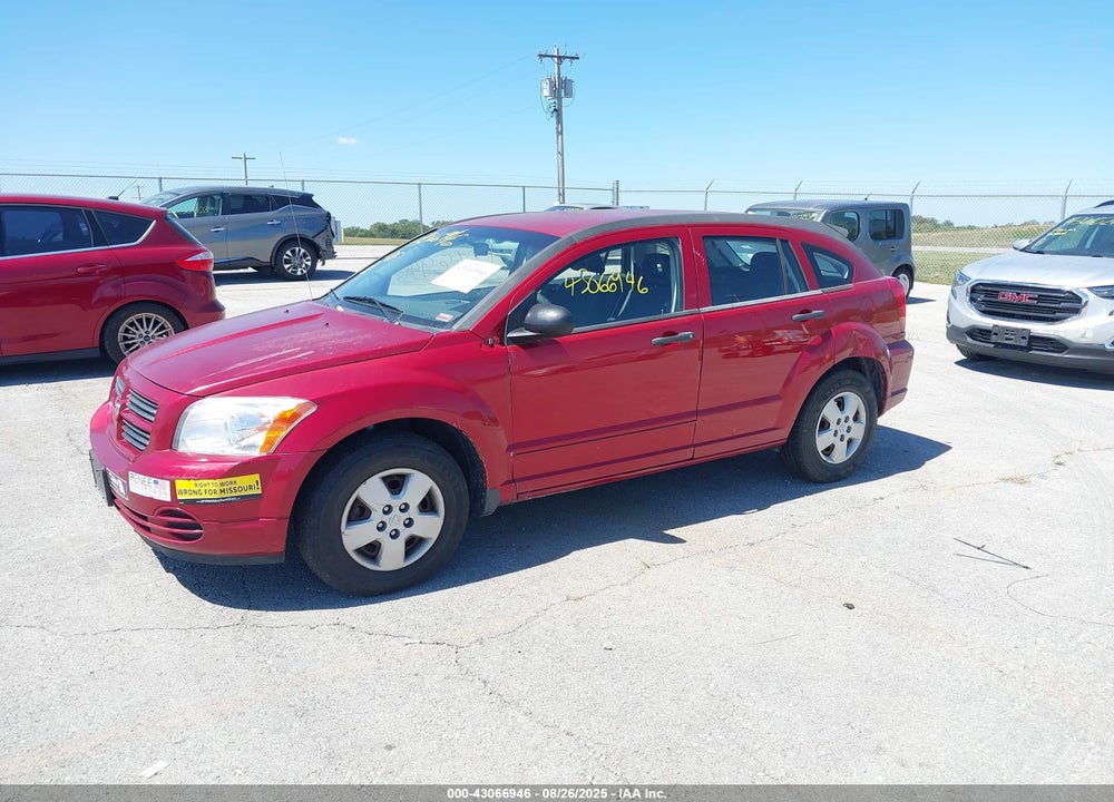 2008 DODGE CALIBER SE VIN: 1B3HB28B58D653217