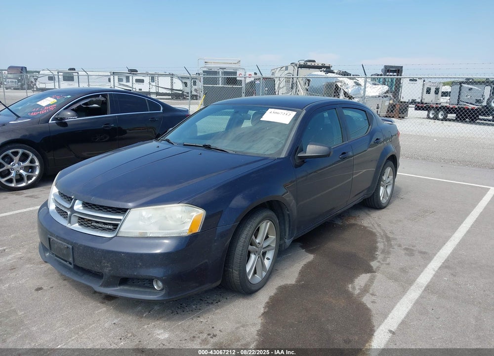 2011 DODGE AVENGER VIN: 1B3BD1FG0BN601598