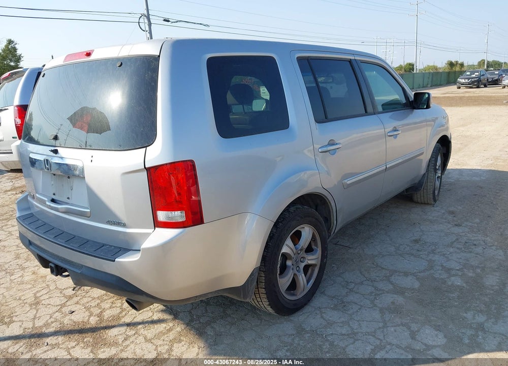 2012 HONDA PILOT EX-L VIN: 5FNYF4H56CB028707