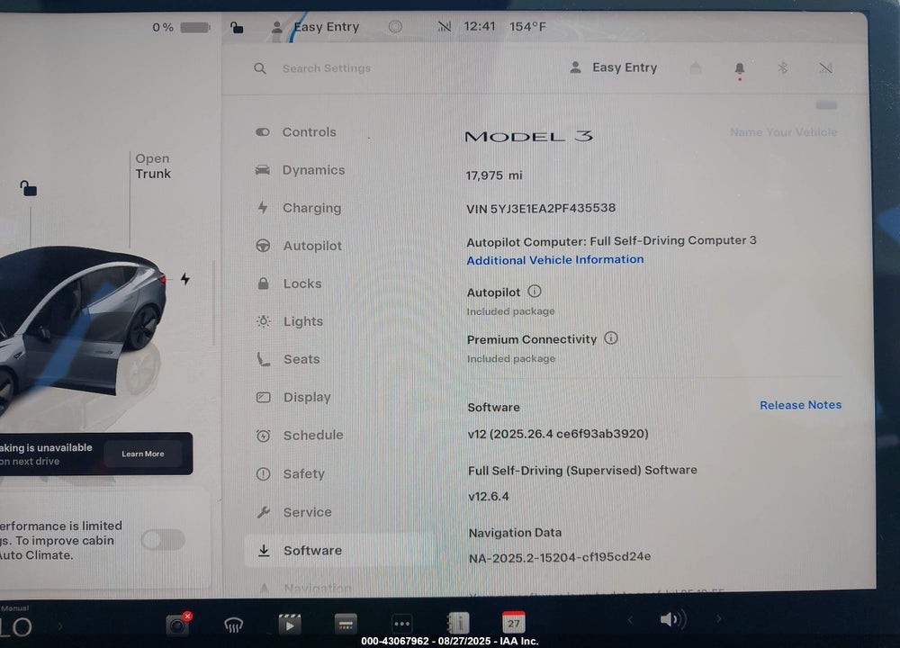 2023 TESLA MODEL 3 VIN: 5YJ3E1EA2PF435538