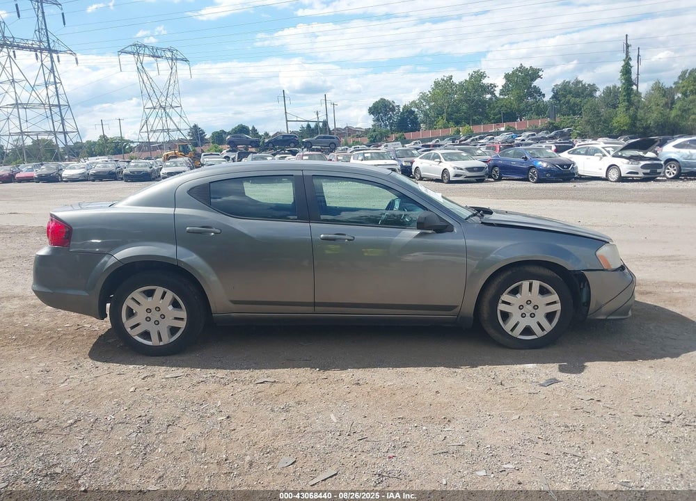 2012 DODGE AVENGER VIN: 1C3CDZAB0CN111584