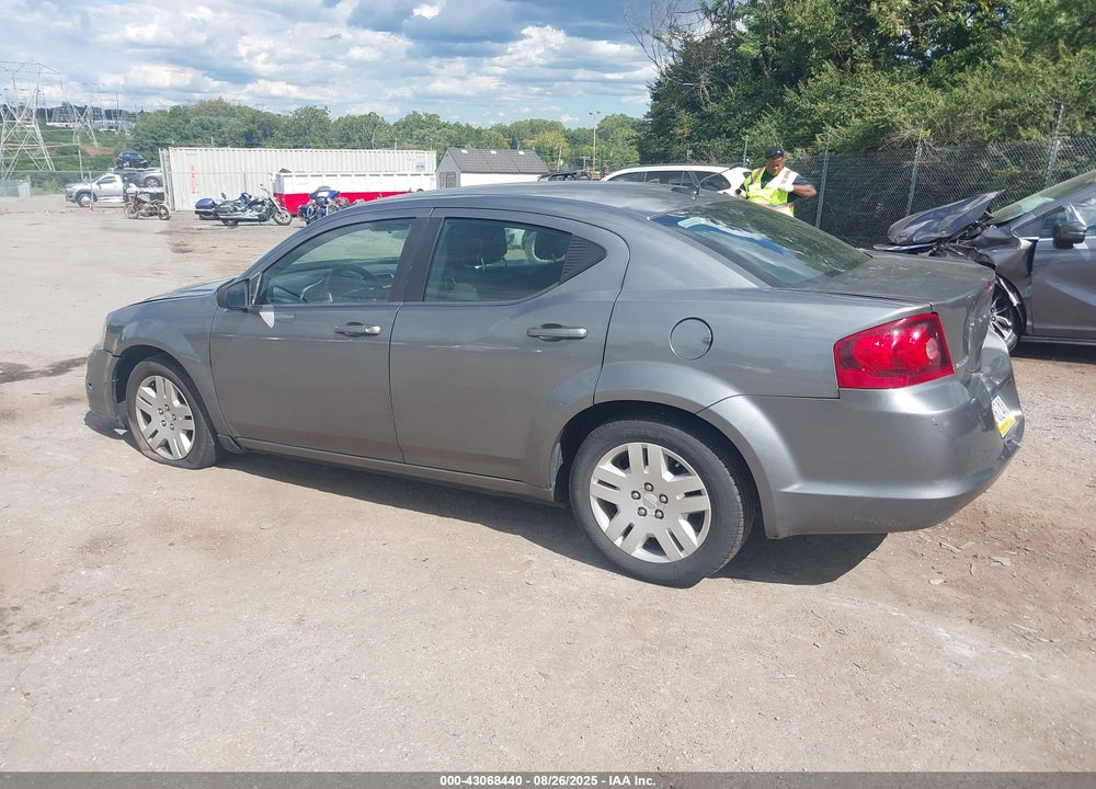 2012 DODGE AVENGER VIN: 1C3CDZAB0CN111584