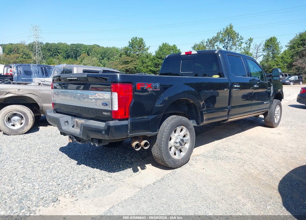 2018 FORD F-350 PLATINUM VIN: 1FT8W3BT3JEC75425