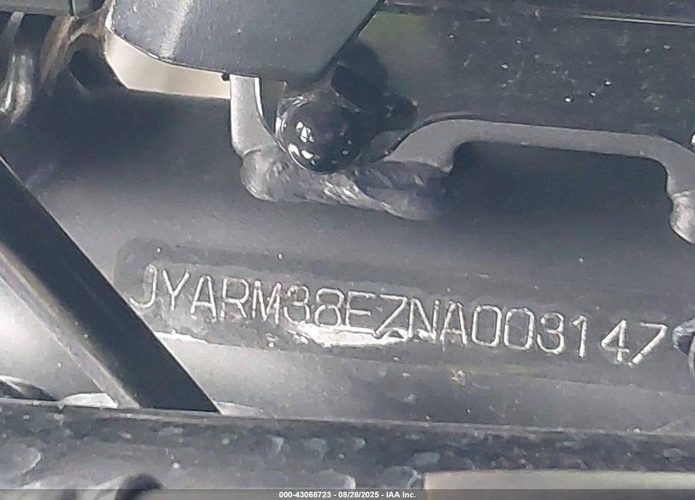 2022 YAMAHA YZFR7 VIN: JYARM38E7NA003147
