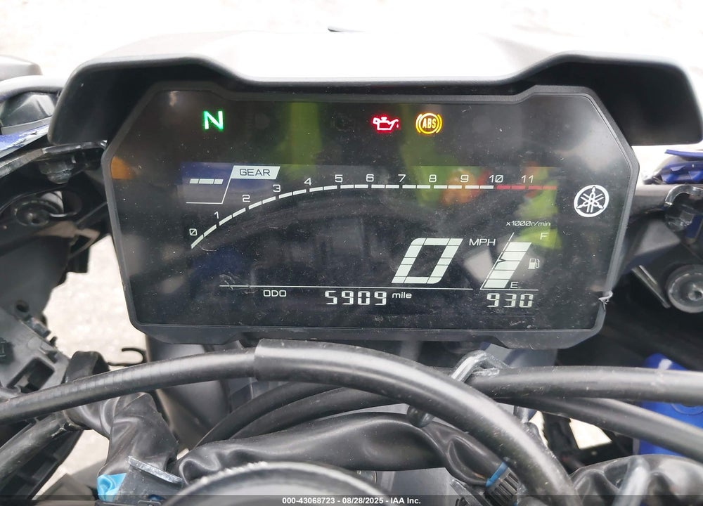2022 YAMAHA YZFR7 VIN: JYARM38E7NA003147