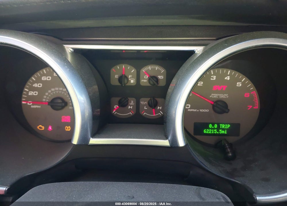 2008 FORD SHELBY GT500 VIN: 1ZVHT88S085197150