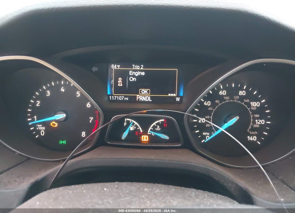 2016 FORD FOCUS VIN: 1FADP3F27GL401471