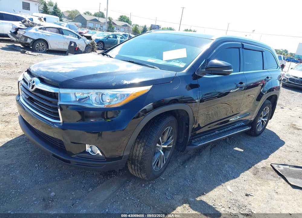 2016 TOYOTA HIGHLANDER VIN: 5TDJKRFH5GS356144
