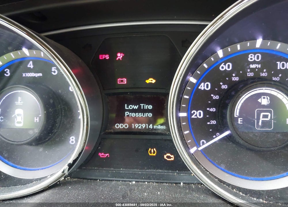 2013 HYUNDAI SONATA VIN: 5NPEC4AC0DH631269