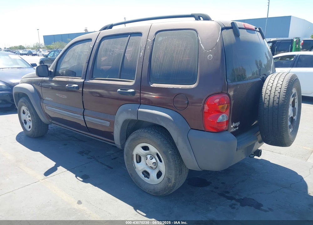 2004 JEEP LIBERTY SPORT VIN: 1J4GL48K04W148861
