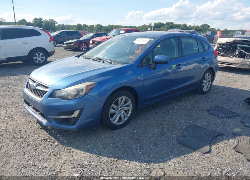 2016 SUBARU IMPREZA VIN: JF1GPAB61G8210562