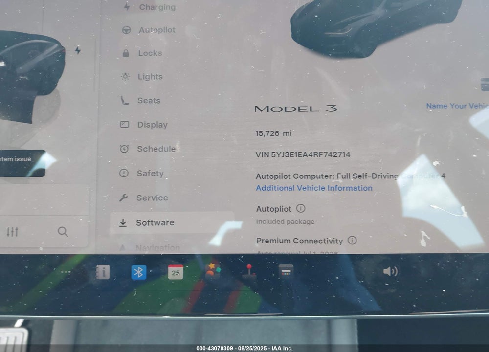 2024 TESLA MODEL 3 VIN: 5YJ3E1EA4RF742714