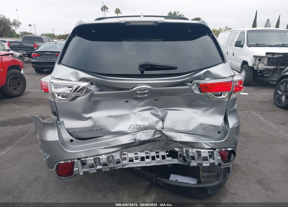 2015 TOYOTA HIGHLANDER VIN: 5TDZKRFH7FS061547