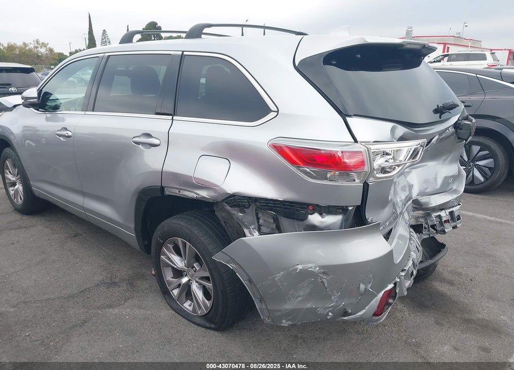 2015 TOYOTA HIGHLANDER VIN: 5TDZKRFH7FS061547