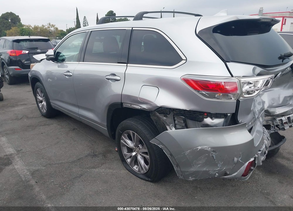2015 TOYOTA HIGHLANDER VIN: 5TDZKRFH7FS061547