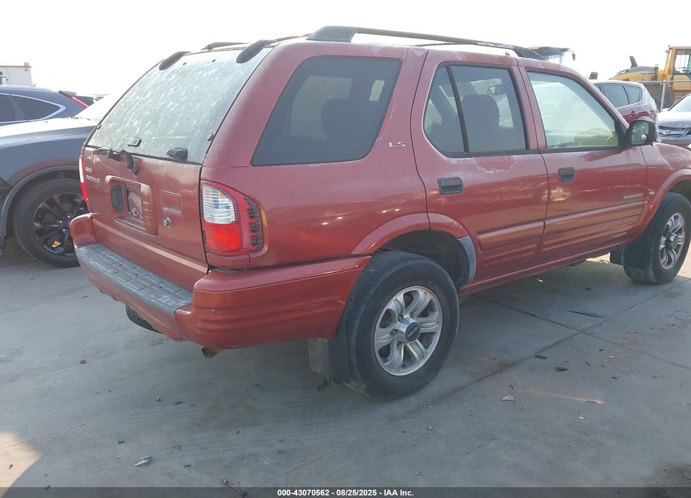 2001 ISUZU RODEO LS 3.2L V6/LSE 3.2L V6/S 3.2L V6 VIN: 4S2CK58W814312403