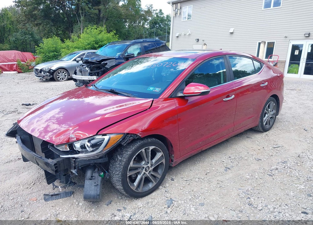 2017 HYUNDAI ELANTRA VIN: KMHD84LF7HU195323
