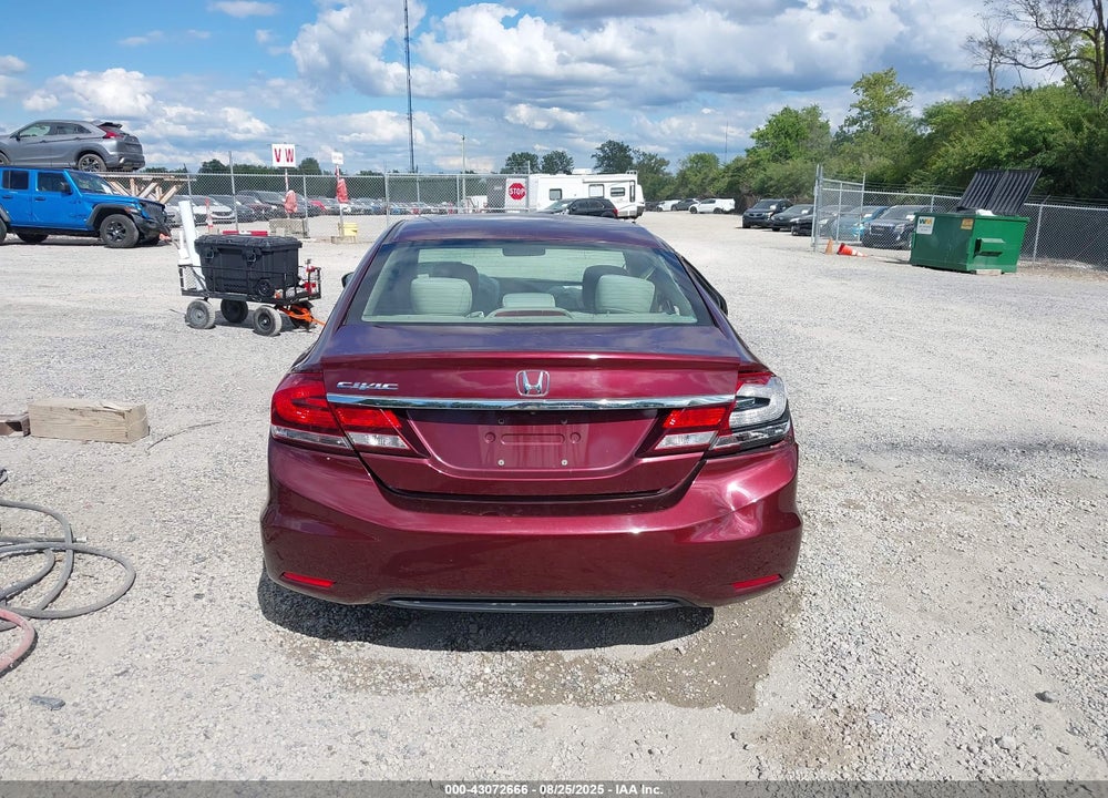 2015 HONDA CIVIC VIN: 2HGFB2F85FH507429