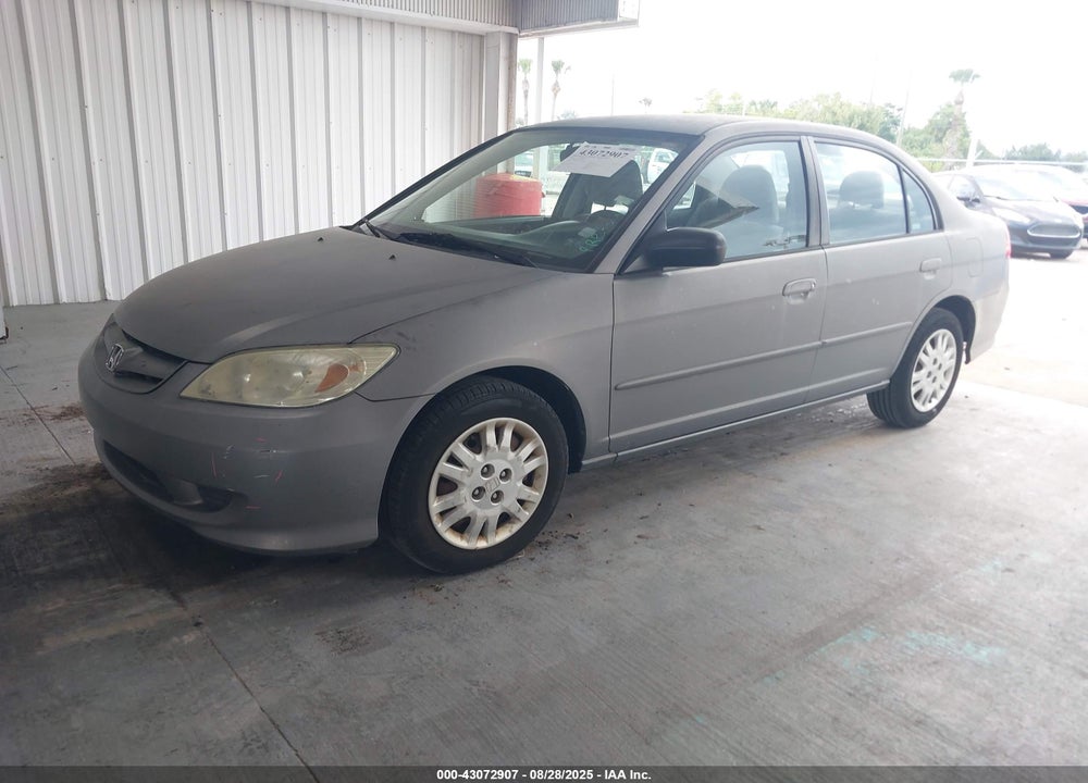 2005 HONDA CIVIC LX VIN: 2HGES16685H543246