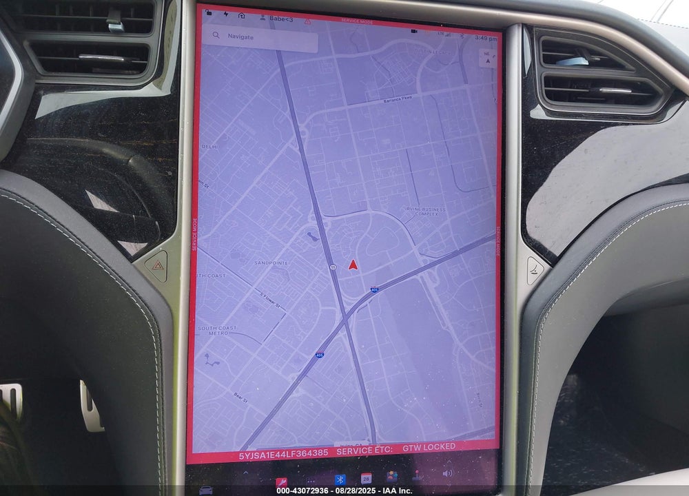 2020 TESLA MODEL S VIN: 5YJSA1E44LF364385